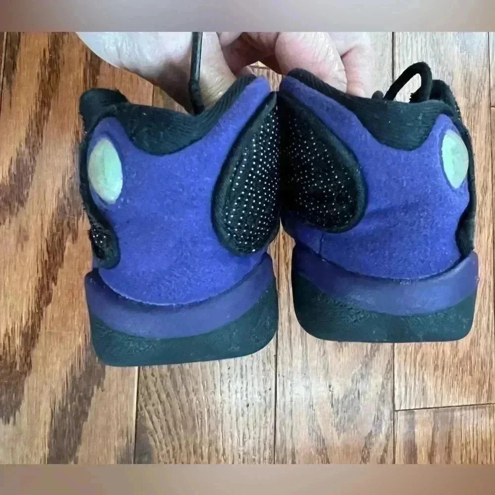 Nike Jordan 13 Retro (Toddler) 6C Purple-Black No Box. - Picture 4 of 8